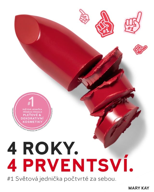 Mary Kay — 4 roky, 4 prvenství. #1 světová jednička počtvrté za sebou