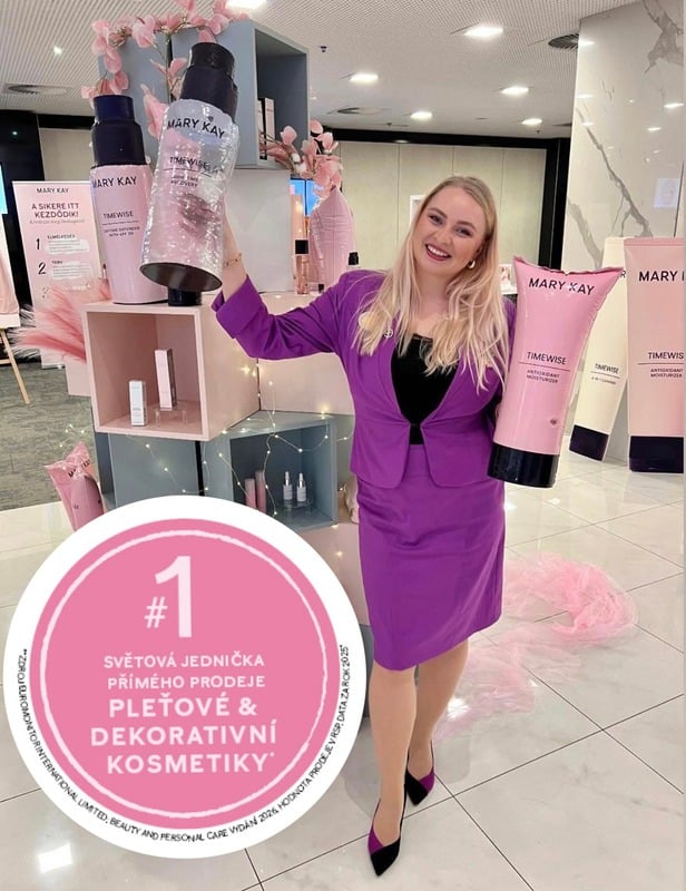 Kristýna Marková s produkty Mary Kay TimeWise