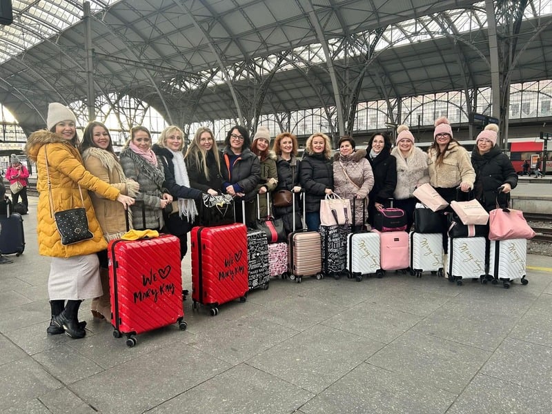 Kristýna s týmem na cestě na zájezd Mary Kay